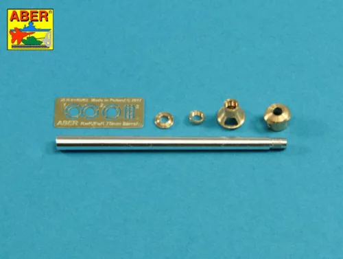 Aber Models németPz.Kpfw.VI, Ausf.H – 75 mm-es KwK40L/48 középső változat lövegcső – csőszájfékkel