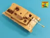 Aber Models németPz.Kpfw.VI, Ausf.H – 75 mm-es KwK40L/48 középső változat lövegcső – csőszájfékkel