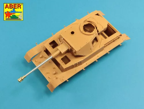 Aber Models németPz.Kpfw.VI, Ausf.H – 75 mm-es KwK40L/48 középső változat lövegcső – csőszájfékkel