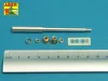 Aber Models KwK36/L56 88mm barrel for German lateTiger I - német lateTiger I – KwK36/L56 88 mm-es lövegcső