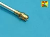 Aber Models KwK36/L56 88mm barrel for German lateTiger I - német lateTiger I – KwK36/L56 88 mm-es lövegcső