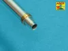 Aber Models KwK36/L56 88mm barrel for German lateTiger I - német lateTiger I – KwK36/L56 88 mm-es lövegcső