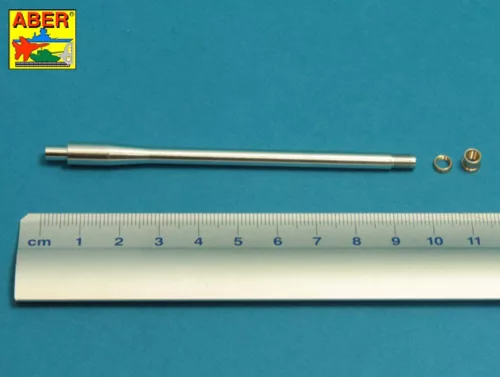 Aber Models U.S 90 mm M3 barrel with thread protector for tank destroyer M36B1 - páncélvadász M36B1 – U.S 90 mm-es M3 menetvédő lövegcső