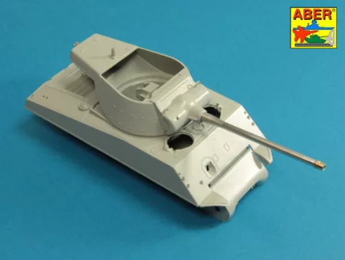 Aber Models U.S 90 mm M3 barrel with thread protector for tank destroyer M36B1 - páncélvadász M36B1 – U.S 90 mm-es M3 menetvédő lövegcső