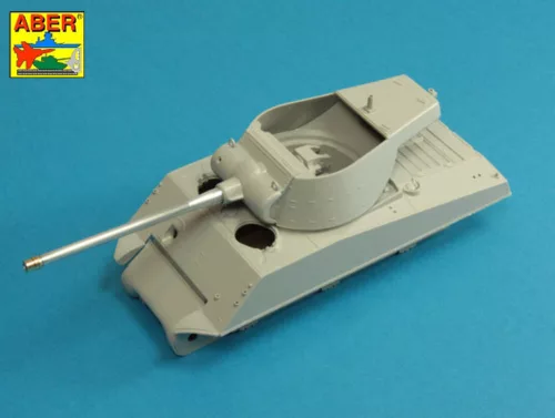 Aber Models U.S 90 mm M3 barrel with thread protector for tank destroyer M36B1 - páncélvadász M36B1 – U.S 90 mm-es M3 menetvédő lövegcső