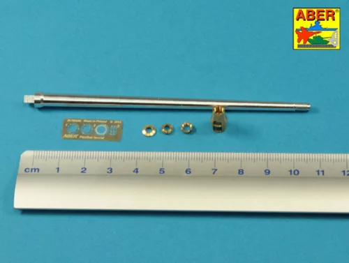 Aber Models 7,5 cm barrel with muzzle brake for Panther Ausf.A for Meng - 7,5 cm-es csőszájfékkel szerelt lövegcső