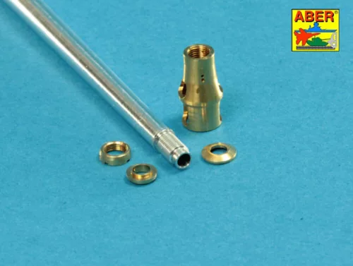 Aber Models 7,5 cm barrel with muzzle brake for Panther Ausf.A for Meng - 7,5 cm-es csőszájfékkel szerelt lövegcső