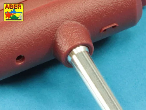 Aber Models 7,5 cm barrel with muzzle brake for Panther Ausf.A for Meng - 7,5 cm-es csőszájfékkel szerelt lövegcső