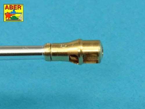 Aber Models 7,5 cm barrel with muzzle brake for Panther Ausf.A for Meng - 7,5 cm-es csőszájfékkel szerelt lövegcső