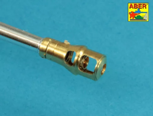 Aber Models 7,5 cm barrel with muzzle brake for Panther Ausf.A for Meng - 7,5 cm-es csőszájfékkel szerelt lövegcső