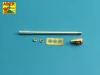 Aber Models U.S 90 mm M3 barrel with muzzle brake for T26E3 , Pershing - U.S 90 mm-es M3 csőszájfékkel szerelt lövegcső