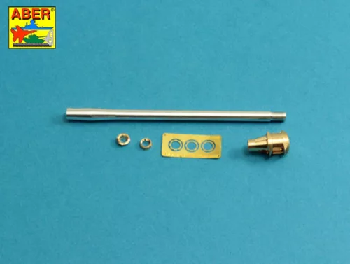 Aber Models U.S 90 mm M3 barrel with muzzle brake for T26E3 , Pershing - U.S 90 mm-es M3 csőszájfékkel szerelt lövegcső