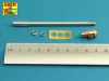 Aber Models U.S 90 mm M3 barrel with muzzle brake for T26E3 , Pershing - U.S 90 mm-es M3 csőszájfékkel szerelt lövegcső