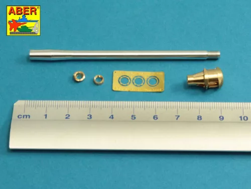 Aber Models U.S 90 mm M3 barrel with muzzle brake for T26E3 , Pershing - U.S 90 mm-es M3 csőszájfékkel szerelt lövegcső