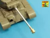 Aber Models U.S 90 mm M3 barrel with muzzle brake for T26E3 , Pershing - U.S 90 mm-es M3 csőszájfékkel szerelt lövegcső