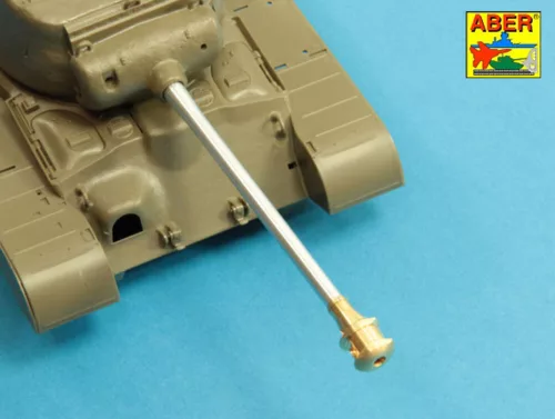 Aber Models U.S 90 mm M3 barrel with muzzle brake for T26E3 , Pershing - U.S 90 mm-es M3 csőszájfékkel szerelt lövegcső