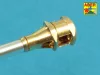 Aber Models U.S 90 mm M3 barrel with muzzle brake for T26E3 , Pershing - U.S 90 mm-es M3 csőszájfékkel szerelt lövegcső