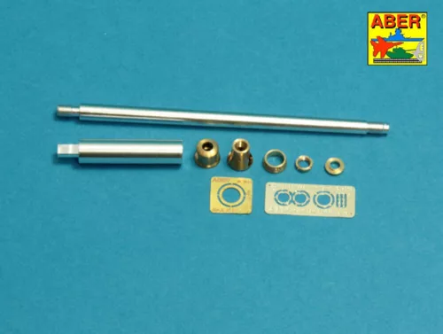 Aber Models Barrel for German 8,8cm Kw.K 43 (L/71) gun used on Tiger B Henschel-Turm for Meng - német 8,8 cm-es KwK 43 L/71 lövegcső