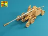 Aber Models Gun barrel for German Rheinmetall 12,8cm K44 L/55 Anti-Tank Gun - lövegcső