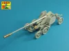 Aber Models Gun barrel for German Rheinmetall 12,8cm K44 L/55 Anti-Tank Gun - lövegcső