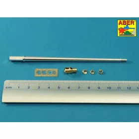   Aber Models 7,5 cm barrel with muzzle brake for Panther Ausf.A for Takom - 7,5 cm-es csőszájfékkel szerelt lövegcső