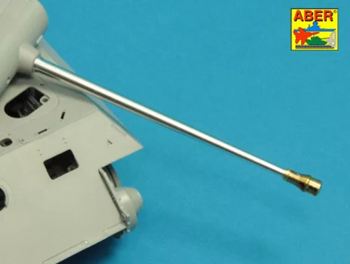 Aber Models 7,5 cm barrel with muzzle brake for Panther Ausf.A for Takom - 7,5 cm-es csőszájfékkel szerelt lövegcső