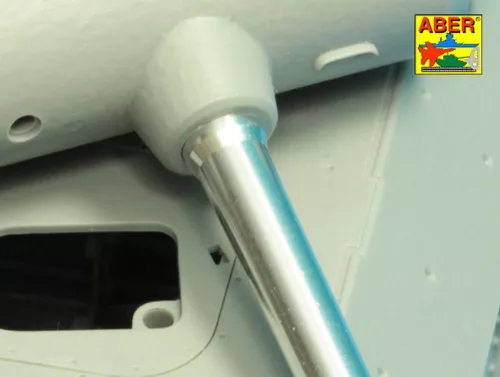 Aber Models 7,5 cm barrel with muzzle brake for Panther Ausf.A for Takom - 7,5 cm-es csőszájfékkel szerelt lövegcső