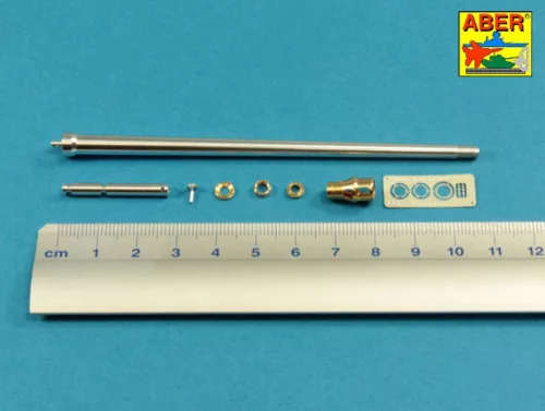 Aber Models 7,5 cm barrel with muzzle brake for Panther Ausf.G - 7,5 cm-es csőszájfékkel szerelt lövegcső