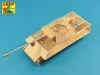 Aber Models 7,5 cm barrel with muzzle brake for Panther Ausf.G - 7,5 cm-es csőszájfékkel szerelt lövegcső