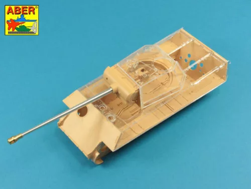 Aber Models 7,5 cm barrel with muzzle brake for Panther Ausf.G - 7,5 cm-es csőszájfékkel szerelt lövegcső