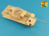 Aber Models 7,5 cm barrel with muzzle brake for Panther Ausf.G - 7,5 cm-es csőszájfékkel szerelt lövegcső
