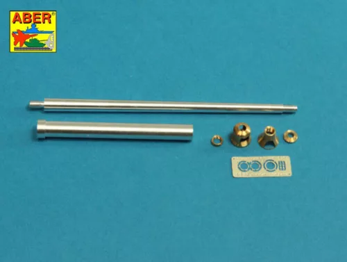 Aber Models német 8,8 cm-es KwK 43/3 L/71 egyrészes lövegcső – korai Tiger II Porsche toronyhoz