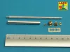 Aber Models német 8,8 cm-es KwK 43/3 L/71 egyrészes lövegcső – korai Tiger II Porsche toronyhoz