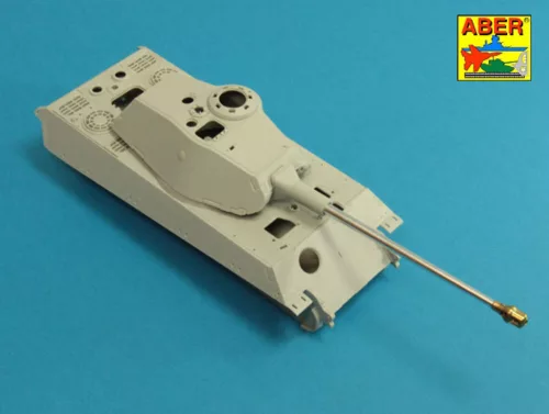 Aber Models német 8,8 cm-es KwK 43/3 L/71 egyrészes lövegcső – korai Tiger II Porsche toronyhoz