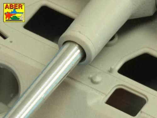 Aber Models német 8,8 cm-es KwK 43/3 L/71 egyrészes lövegcső – korai Tiger II Porsche toronyhoz