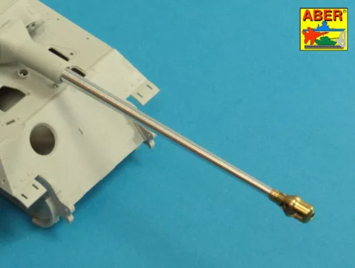 Aber Models német 8,8 cm-es KwK 43/3 L/71 egyrészes lövegcső – korai Tiger II Porsche toronyhoz