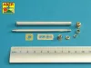 Aber Models német 8,8 cm-es KwK 43/3 L/71 kétrészes lövegcső – késői Tiger II Porsche toronyhoz