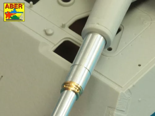 Aber Models német 8,8 cm-es KwK 43/3 L/71 kétrészes lövegcső – késői Tiger II Porsche toronyhoz