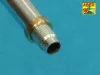 Aber Models német 8,8 cm-es KwK 43/3 L/71 kétrészes lövegcső – késői Tiger II Porsche toronyhoz