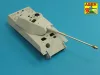 Aber Models német 8,8 cm-es KwK 43/3 L/71 kétrészes lövegcső – késői Tiger II Porsche toronyhoz