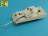 Aber Models német 8,8 cm-es KwK 43/3 L/71 kétrészes lövegcső – késői Tiger II Porsche toronyhoz
