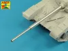 Aber Models 125mm 2A46 Barrel for Russian Tank T-64 &T-72A - without thermal cover - 125 mm-es 2A46 harckocsi-lövegcső hővédő köpeny nélkül – T-64 és T-72A harckocsikhoz