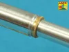 Aber Models 125mm 2A46 Barrel for Russian Tank T-64 &T-72A - without thermal cover - 125 mm-es 2A46 harckocsi-lövegcső hővédő köpeny nélkül – T-64 és T-72A harckocsikhoz