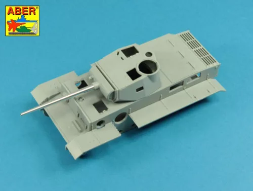 Aber Models 7,5cm gun barrel for German Tank Pz.Kpfw. VI Ausf. B (VK36.01) - 7,5 cm-es lövegcső – német Pz.Kpfw. VI Ausf. B (VK36.01) harckocsihoz