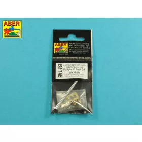   Aber Models 75mm gun barrel with muzzle brake for German Tank Pz.Kpfw. VI Ausf. D/F (VK36.01) - 75 mm-es lövegcső – csőszájfékkel – Pz.Kpfw. VI Ausf. D/F (VK36.01)-hez