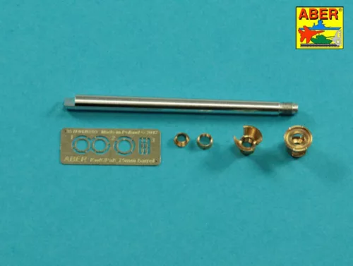 Aber Models 75mm gun barrel with muzzle brake for German Tank Pz.Kpfw. VI Ausf. D/F (VK36.01) - 75 mm-es lövegcső – csőszájfékkel – Pz.Kpfw. VI Ausf. D/F (VK36.01)-hez
