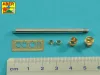 Aber Models 75mm gun barrel with muzzle brake for German Tank Pz.Kpfw. VI Ausf. D/F (VK36.01) - 75 mm-es lövegcső – csőszájfékkel – Pz.Kpfw. VI Ausf. D/F (VK36.01)-hez
