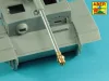 Aber Models 75mm gun barrel with muzzle brake for German Tank Pz.Kpfw. VI Ausf. D/F (VK36.01) - 75 mm-es lövegcső – csőszájfékkel – Pz.Kpfw. VI Ausf. D/F (VK36.01)-hez