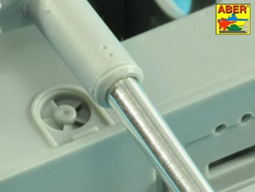 Aber Models 75mm gun barrel with muzzle brake for German Tank Pz.Kpfw. VI Ausf. D/F (VK36.01) - 75 mm-es lövegcső – csőszájfékkel – Pz.Kpfw. VI Ausf. D/F (VK36.01)-hez