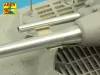 Aber Models Israeli 105 mm M-68 tank barrel for TIRAN 4 Sh - izraeli 105 mm-es M68 harckocsi-lövegcső – Tiran 4 Sh-hoz